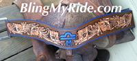 Hand tooled floral tripping collar. W/ or w/out custom brand, initials, name, etc